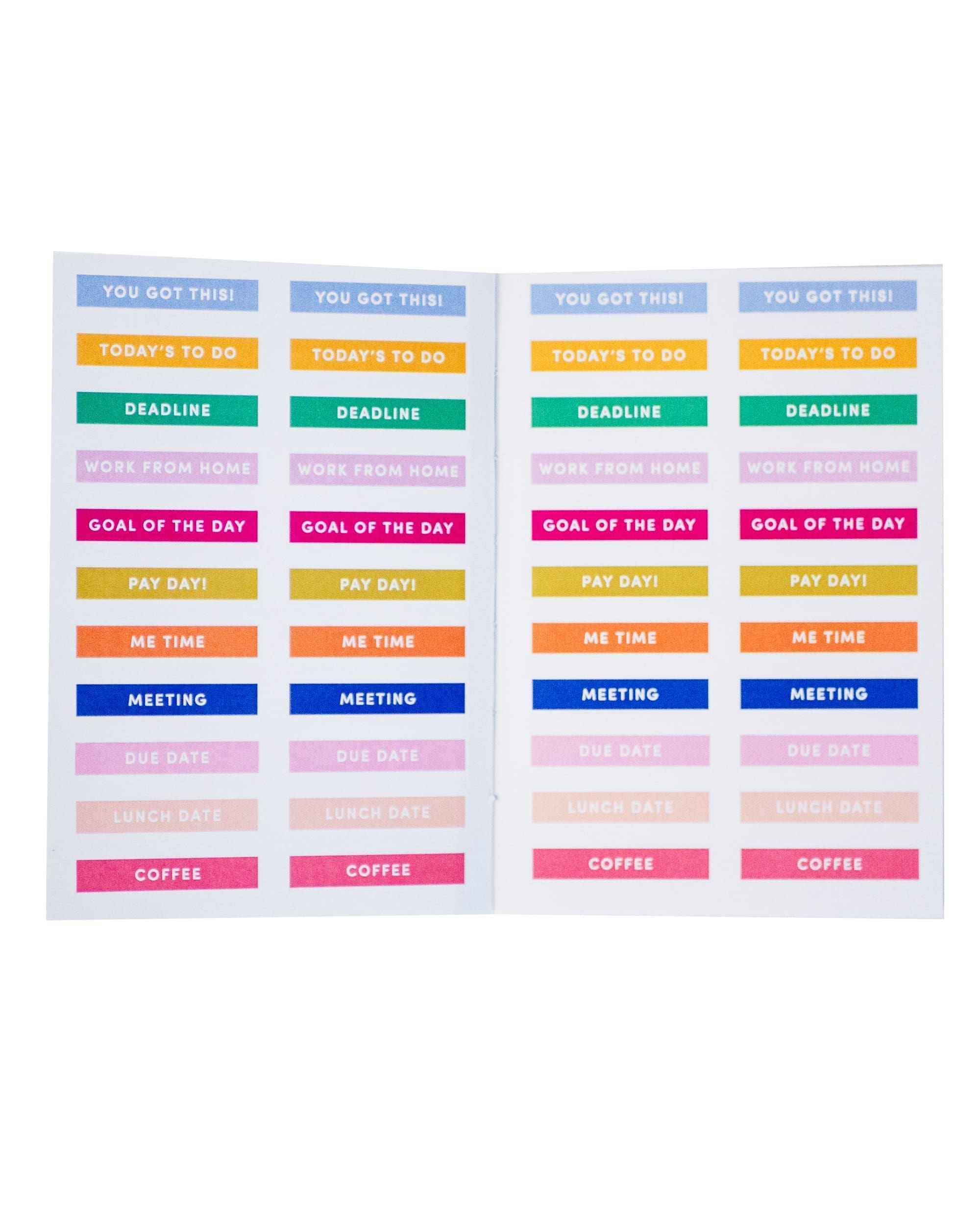 In Progress Sticker Pack Sticker Pack - Progress Your Way | The Full Planner 2026