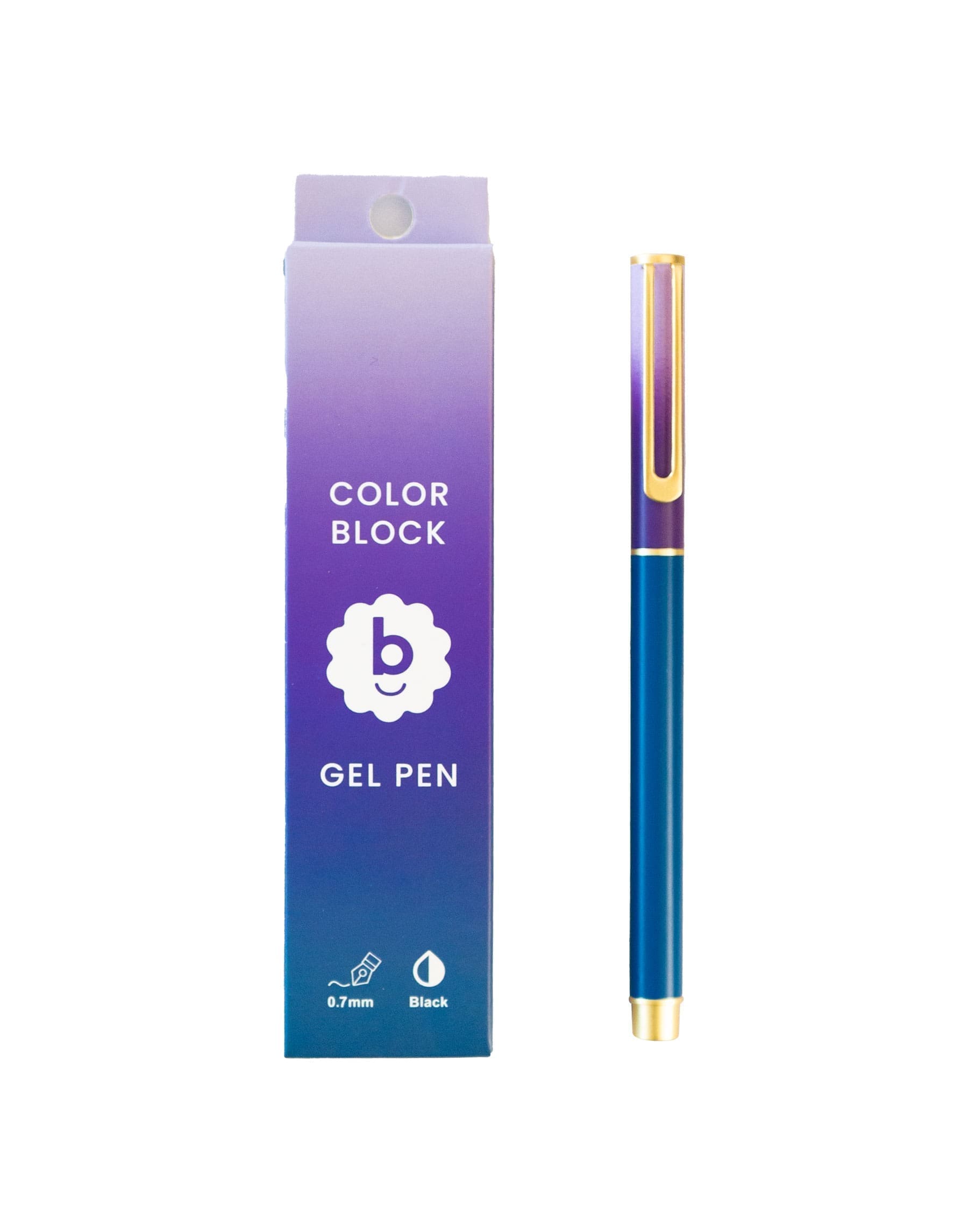 Bondito Colorblock Gel Pen – Berry Berry Purple