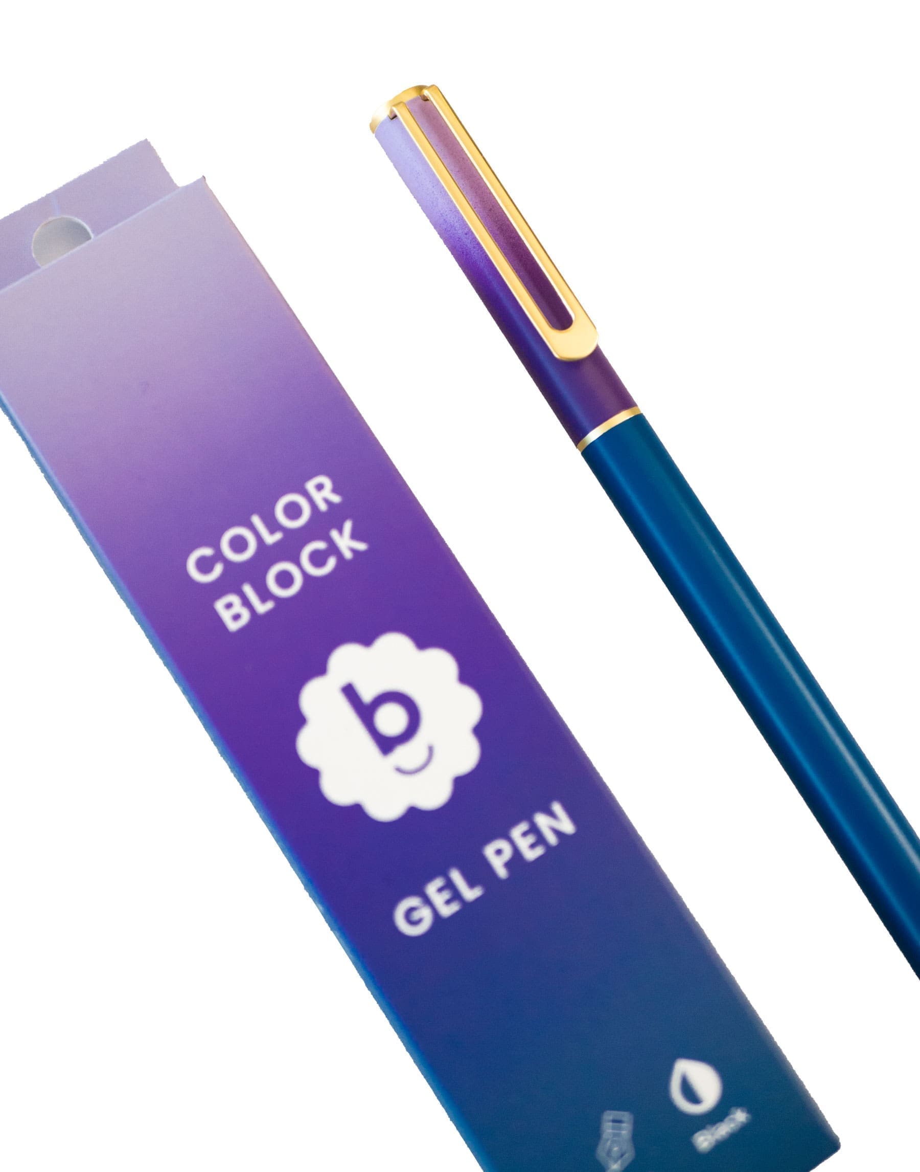 Bondito Colorblock Gel Pen – Berry Berry Purple